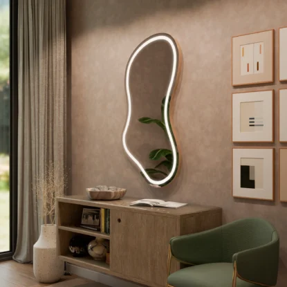 Lustro LED Premium o nieregularnym kształcie - Manila pionowe